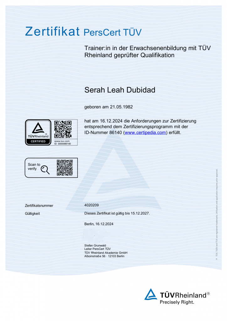tÜv zertifikat ohneunterschrift